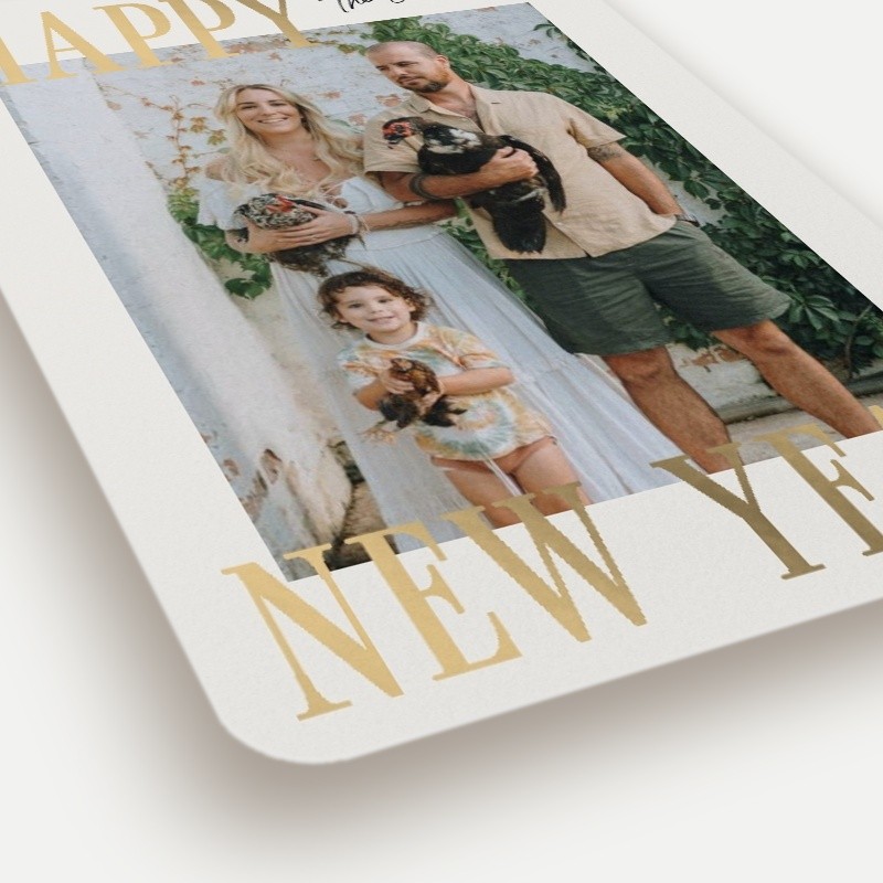 Bold Serif Holiday Card