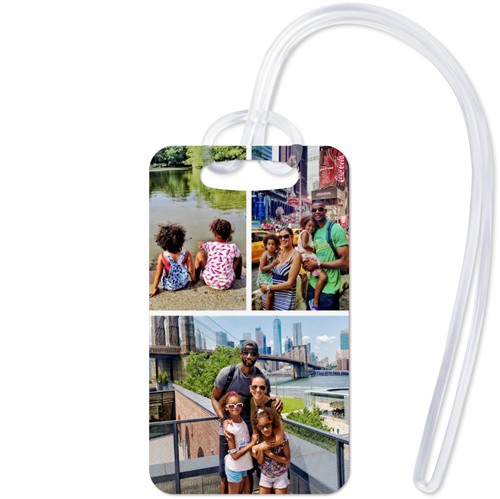 Gallery of Three 2x3 Multicolor  Luggage Tag