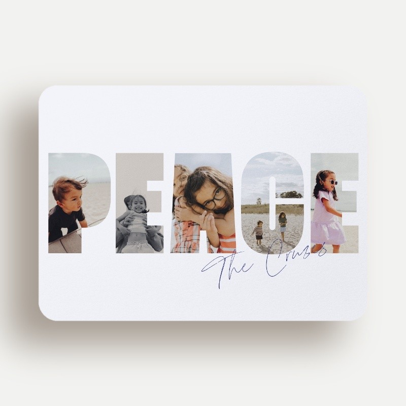 Peace Cutout Holiday Card
