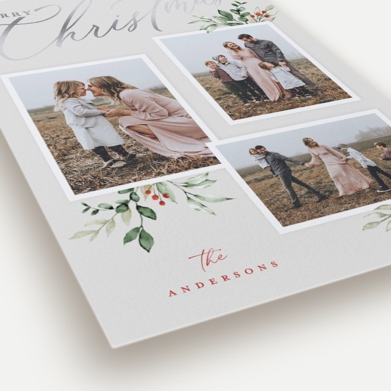 Script and Snapshots Holiday Card