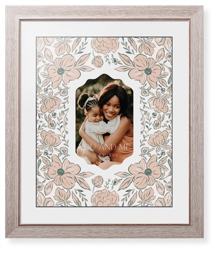 Modern Black Framed Floral Wall Art