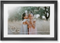 Double Heart Line Art