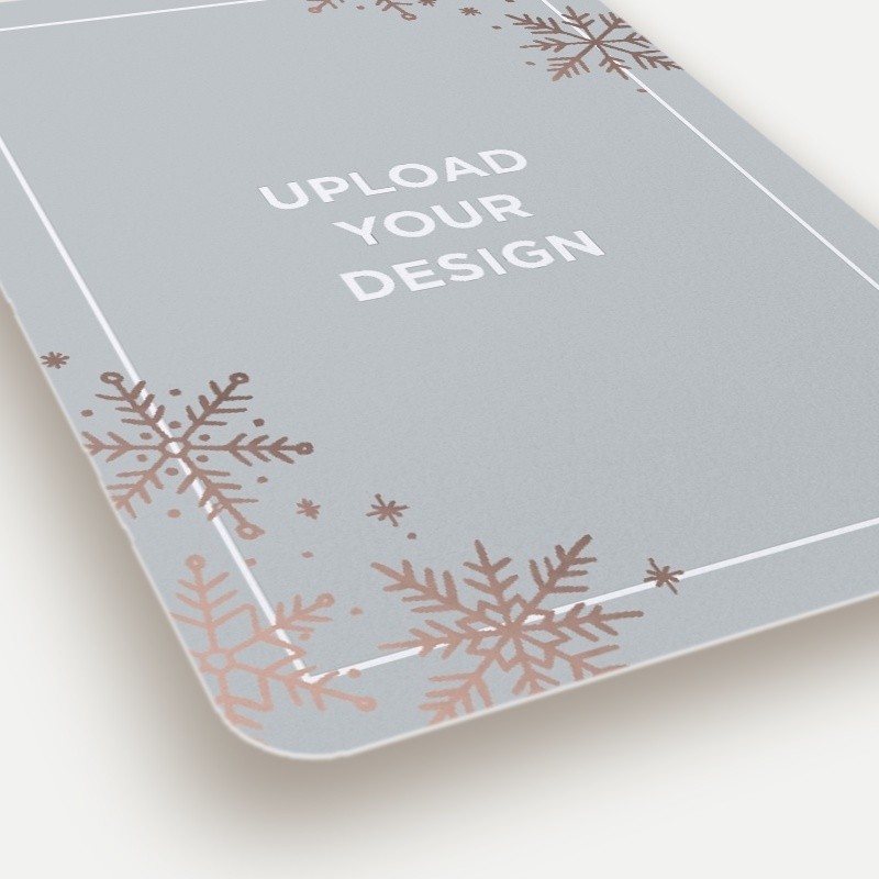Upload Your Own Snowflake Holiday Card