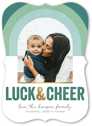 Joyful Rainbow 5x7 Green  St. Patrick's Day Card