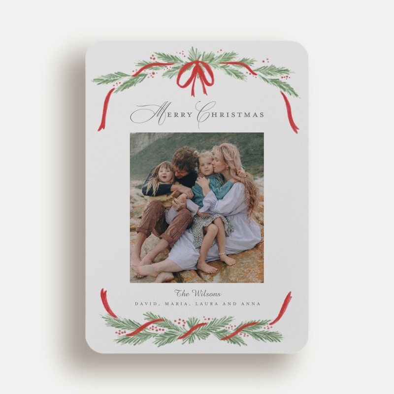 Painted Garland Holiday Card
