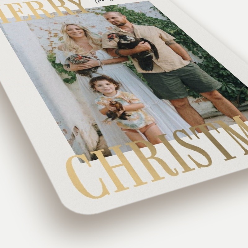Bold Serif Holiday Card