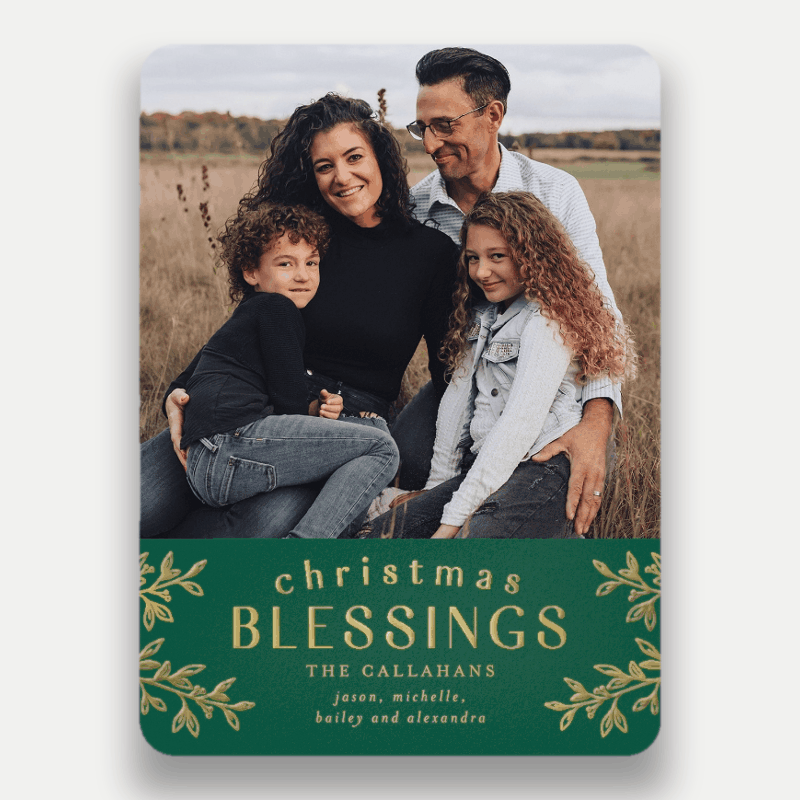 Foliage Frame Holiday Card