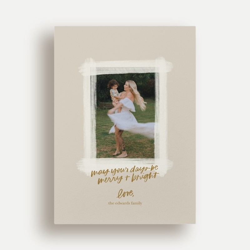 Painted Frame Holiday Card