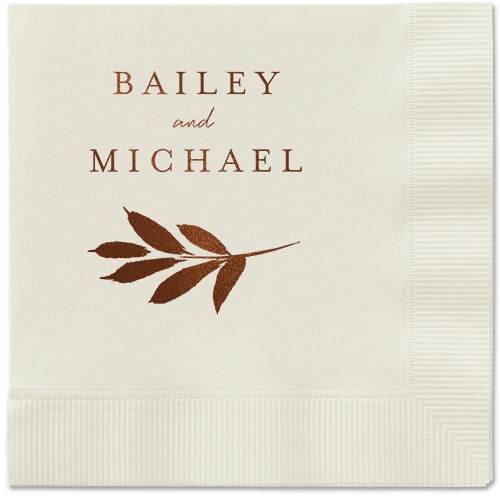 Brown and Ecru Napkins