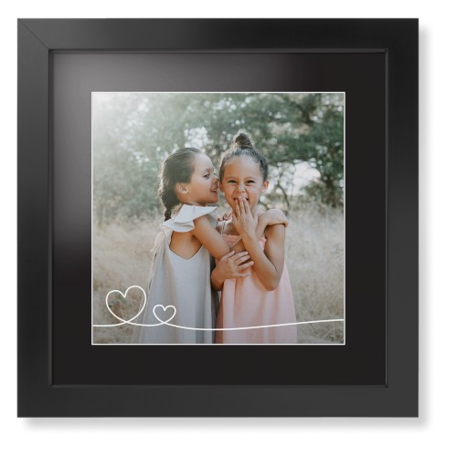 Double Heart Line Art