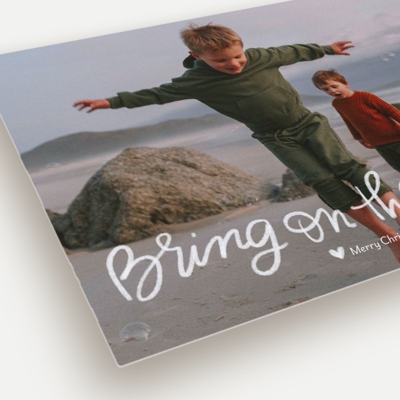 Joyful Script Holiday Card
