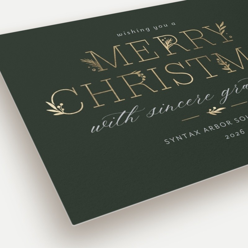 Embracing Elegant Holiday Card