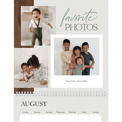 Elevated Rustic Calendar