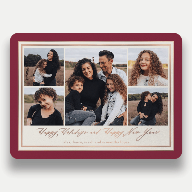 Classic Matted Holiday Card