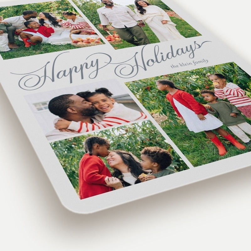 Script Collage Holiday Card