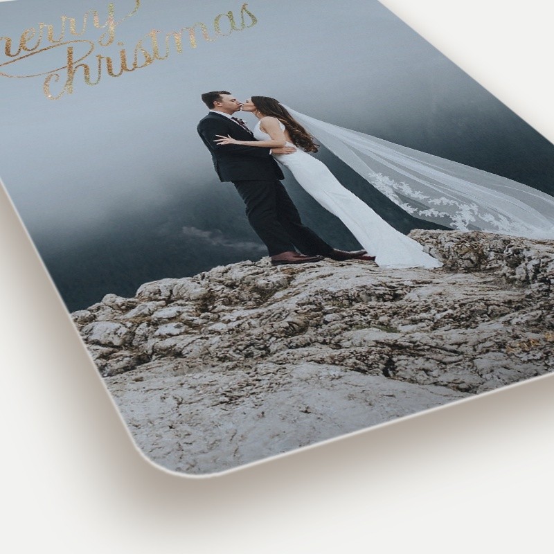 Exquisite Script Holiday Card