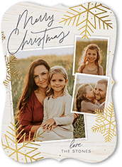 Rustic Foil Snowflakes