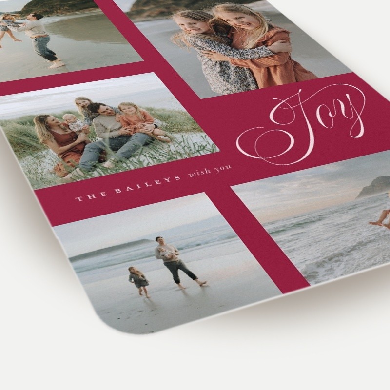 Joy Script Holiday Card