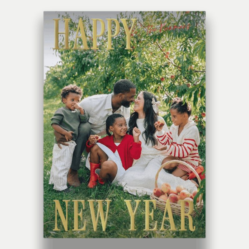 Split Serif Holiday Card