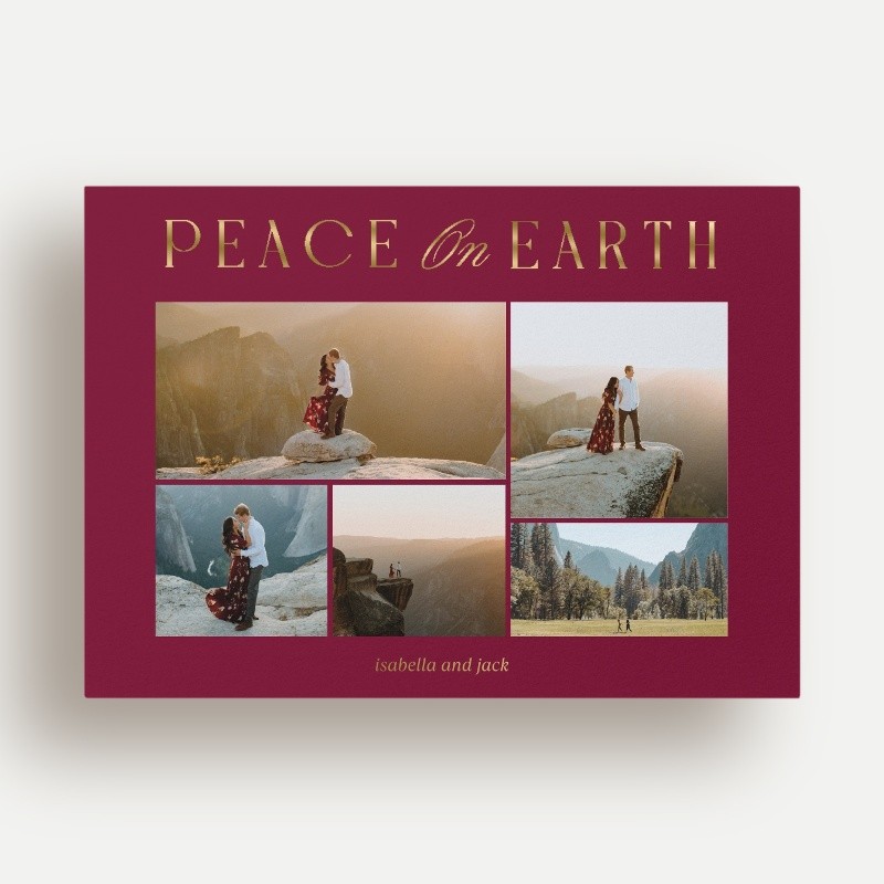 Luminous Peace Religious Christmas Card