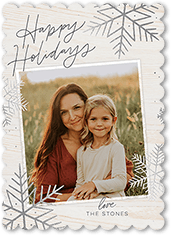 Rustic Foil Snowflakes