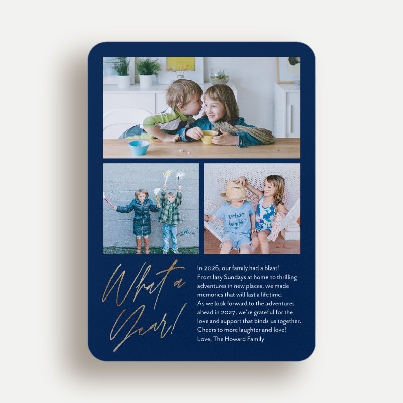 Modern Recap New Year's Card