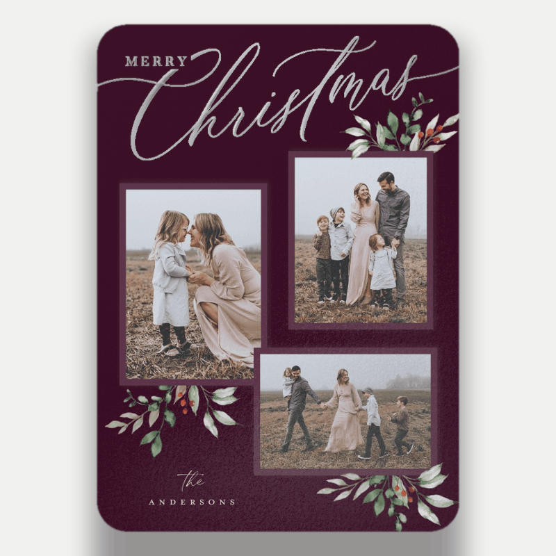 Script and Snapshots Holiday Card