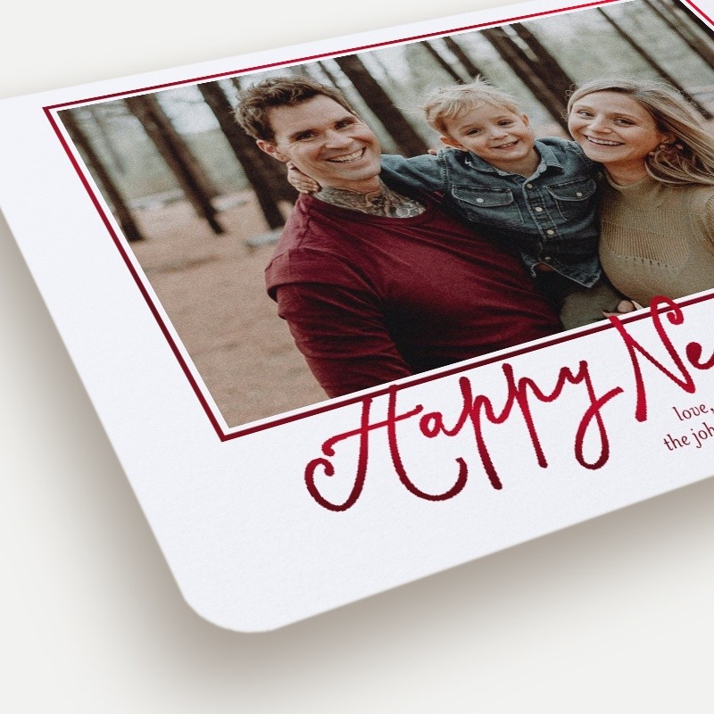 Framed Six Holiday Card