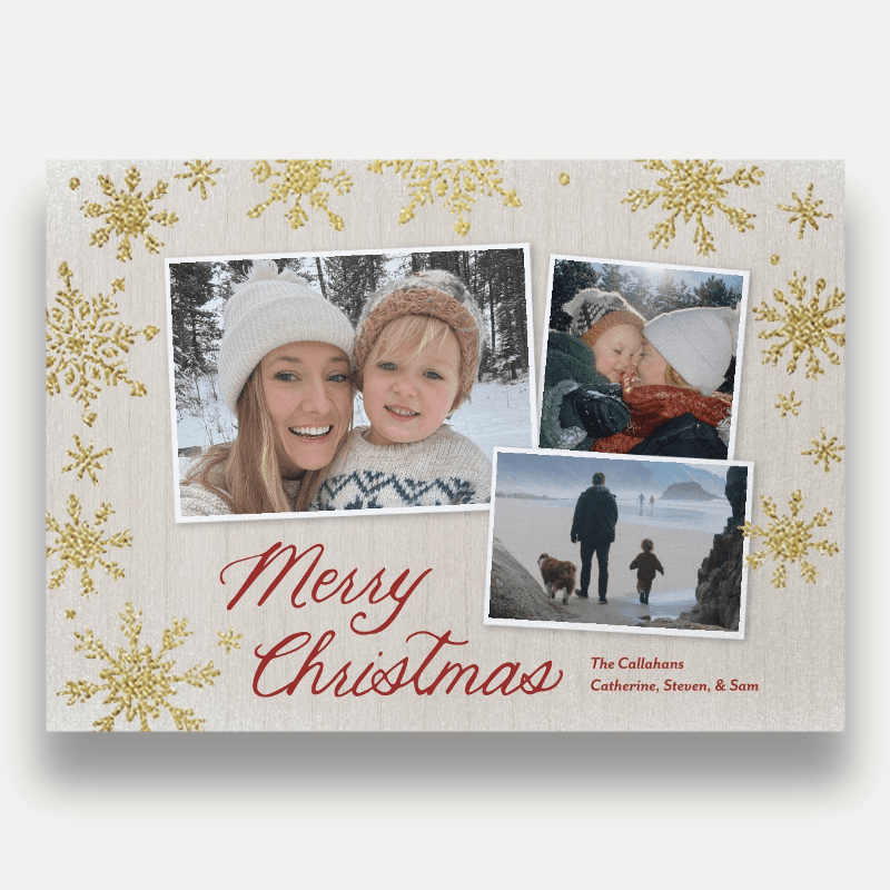 Snowflake Snapshots Holiday Card