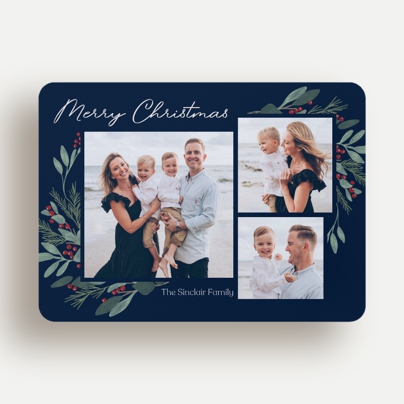 Berry Foliage Holiday Card