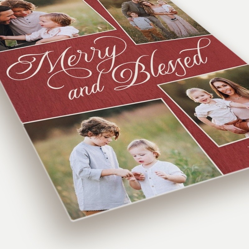 Merry Blessed Religious Christmas Card