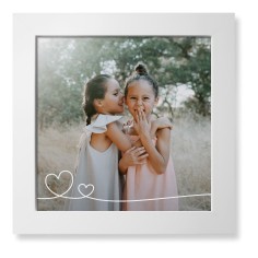 Double Heart Line Art