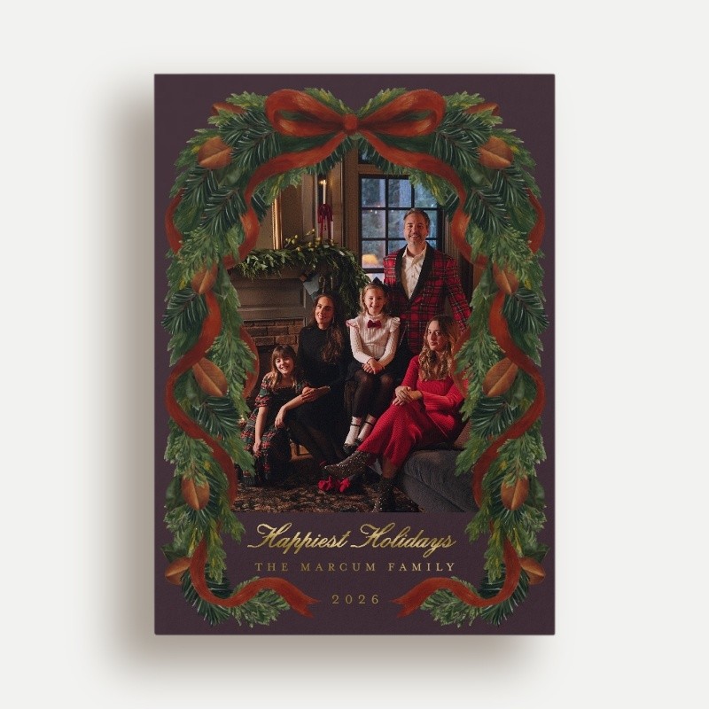 Chris Loves Julia Welcome Home Holiday Card