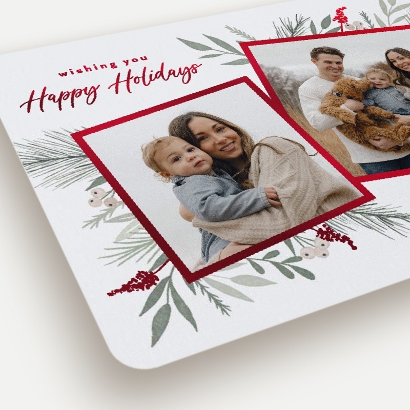 Elegant Botanicals Holiday Card