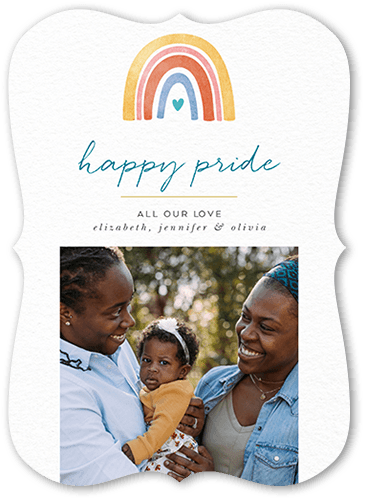 Rainbow Pride 5x7 White  Pride Card