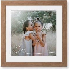 Double Heart Line Art