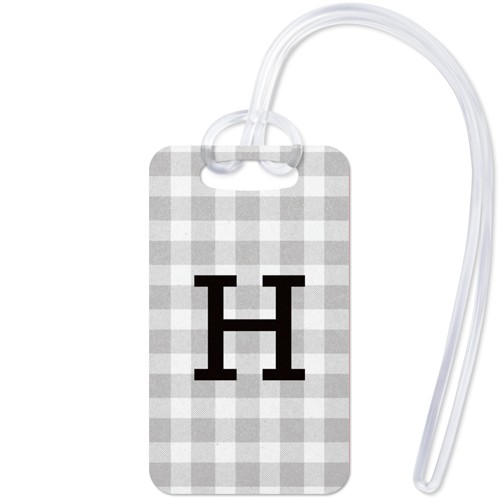 Plaid Monogram 2x3 Multicolor  Luggage Tag