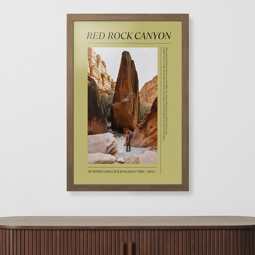 Editorial Snap 24x36 Yellow  Framed Print