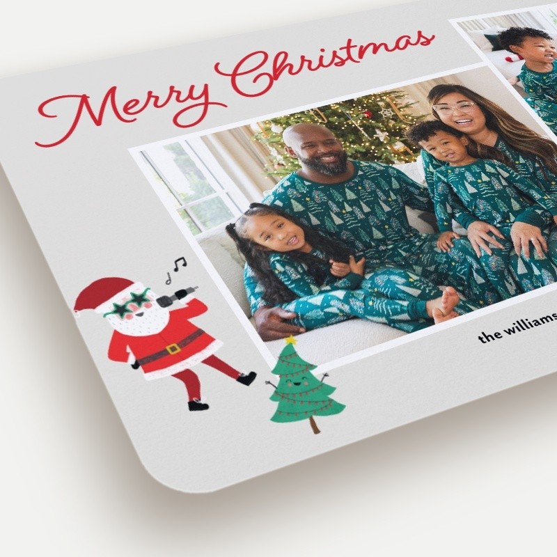 Little Sleepies Santa's Grooves Holiday Card