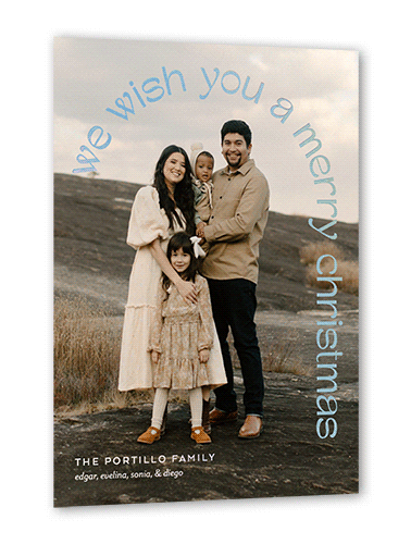 Arched Expression 5x7 White  Holiday Card