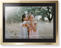 Double Heart Line Art