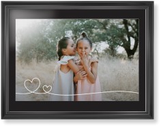 Double Heart Line Art