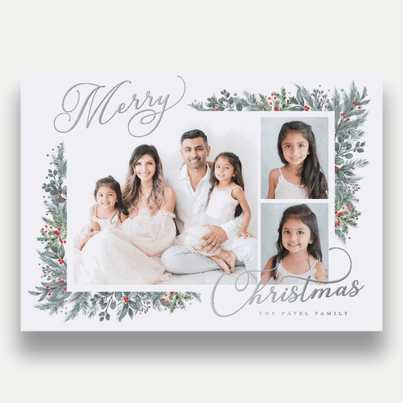 Wrapped Botanicals Holiday Card