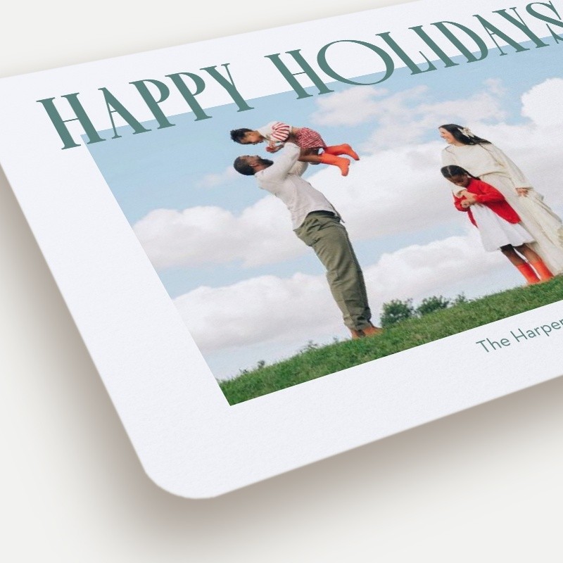 Elegant Serif Holiday Card
