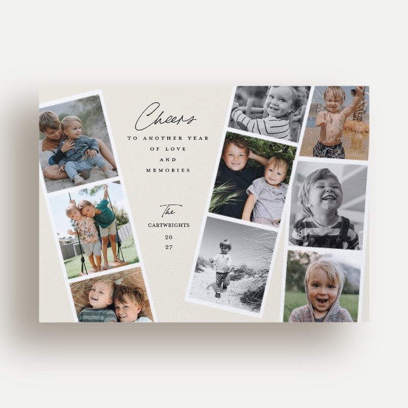 Cheers Collage New Year's Card
