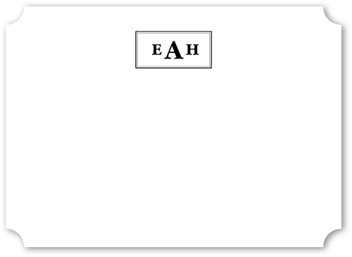 Personalized Note Cards: Alluring Arrangement 5x7 Flat Black Signature Smooth Cardstock Ticket Shutterfly