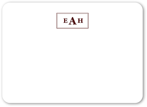 Personalized Note Cards: Alluring Arrangement 5x7 Flat Red 100% Recycled Cardstock Rounded Shutterfly