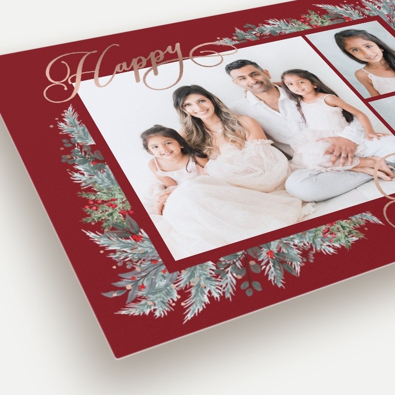 Wrapped Botanicals Holiday Card