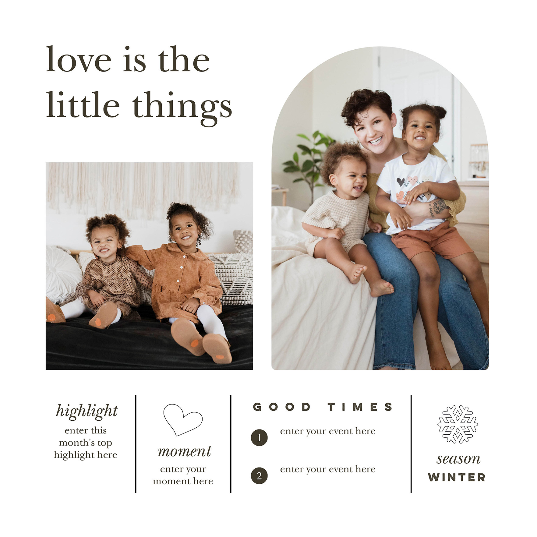 Modern Year In Review Gallery Calendar 12x12 undefined  Wall Calendar