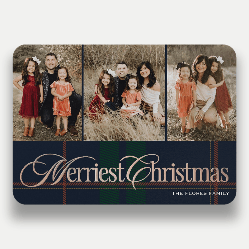Preppy Plaid Holiday Card